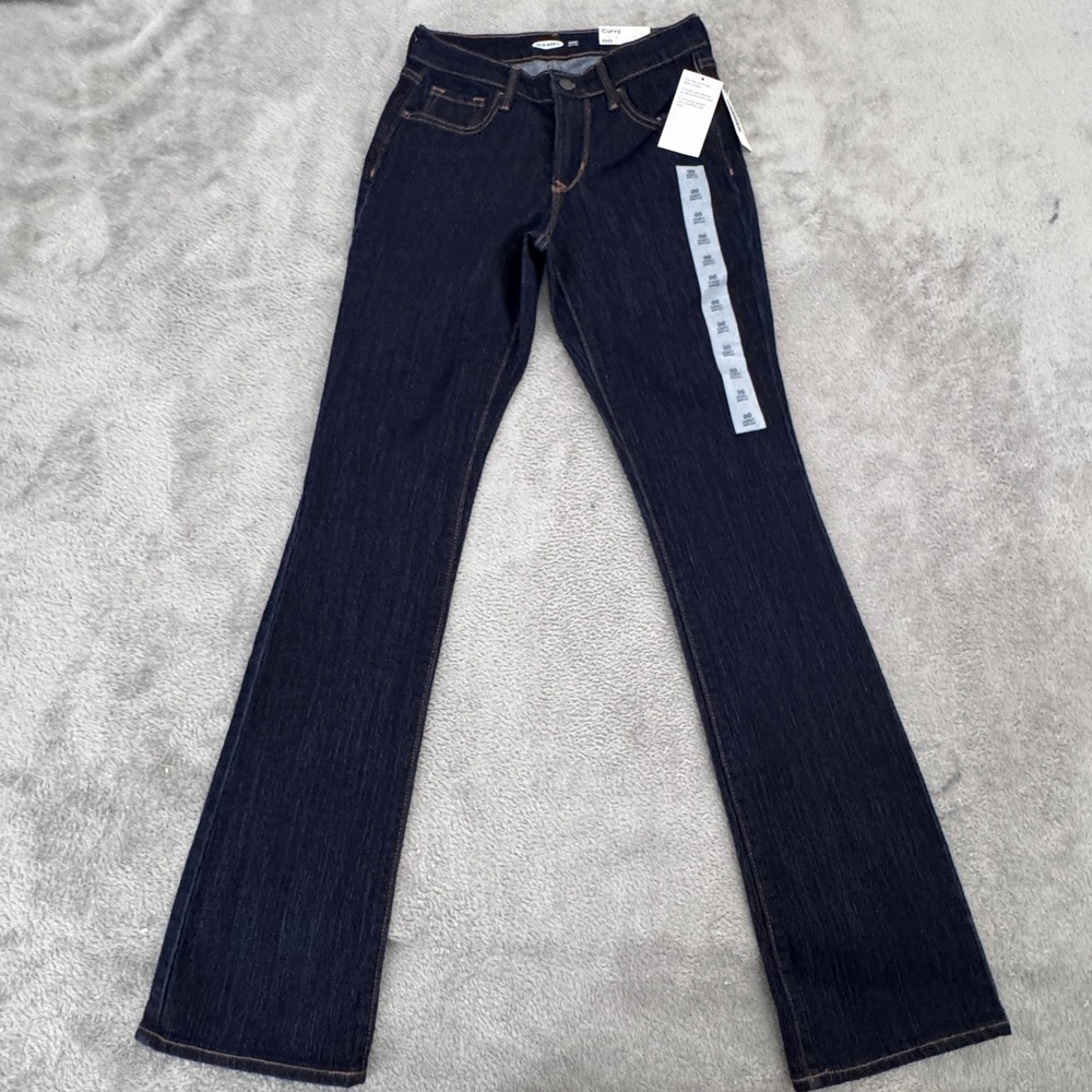 Old Navy NWT Curvy Boot Cut Blue‎ Jeans Women's Actual Size 26 x 31